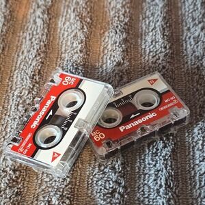 Panasonic MC-60 Microcassette Tape Voice Recording VTG Trinket Japan